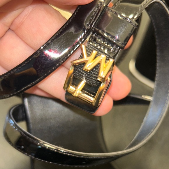 Michael Kors Glossy Black Platform Heels - Picture 4 of 7